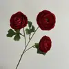 Nuevo producto: 3 Cabezas de Flores Secas, Loto de Mil Capas, Flores Artificiales para Banquete de Compromiso, Arreglo Floral de Boda, Flores Falsas Jardín Monet Azul-Morado