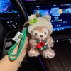 [Estilo Navideño] Nuevo Peluche Año Nuevo Oso de Dibujos Animados Llavero de Coche Muñeco Creativo Adorno para Bolsa de Navidad