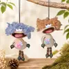 Kit de material de sonajero de cáscara de fruta natural, kit de muñeca de vaina DIY, accesorio de bolsa para adorno colgante de coche de fruta negra hecho a mano, semiacabado