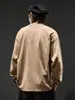 Personaliza Camisetas de Manga Larga para Hombre con Aspecto Vintage Desgastado, Sudadera de Cuello Redondo Estilo Americano para Hombre de Primavera, Moda Transfronteriza de Tendencia