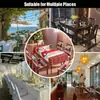 Funda Elástica Estampada para Asiento de Navidad Transfronteriza, Mantel Impermeable Adecuado para Decoración Festiva de Hogar, Restaurante, Hotel