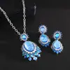 Conjunto de Pendientes Ovalados con Incrustaciones de Diamante y Aguja de Plata Estilo Palacio Vintage Exquisita Joyería Accesorios de Lujo Ligero de Gama Alta para Mujeres