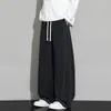 NASA SOBRE Pantalones deportivos casuales holgados de estilo americano con dobladillo curvo deconstruido para hombre, nuevos para primavera y otoño de 2026