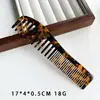 Nuevo Peine para el Cabello de Acetato de 4 mm de Espesor, Peine de Doble Propósito para Peluquería y Uso en Casa, Elegante Peine de Color Carey