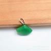 Fábrica directa piedra semipreciosa natural ágata Piedra de Tigre colgante abanico colgante collar DIY colgante joyería al por mayor