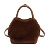Bolso Casual de Felpa Otoño para Mujer 2025 Nuevo Nicho de Moda Versátil para el Trabajo Hombro Cruzado