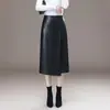 Falda de Cuero PU Irregular de Moda Personalizada para Mujer, Nueva Falda Bodycon de Cintura Alta de Longitud Media Otoño/Invierno 2026