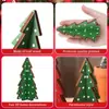 Nuevos Mini Adornos Creativos de Árbol de Navidad, Decoraciones Navideñas, Decoraciones de Fiesta, Manualidades Navideñas para Mesa de Comedor del Hogar