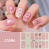 ZA - Adhesivo para uñas blanco sin hornear, totalmente impermeable, parche para decoración de uñas, sensación avanzada, simple, pegamento para esmalte de uñas al por mayor