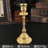 Portavelas de estilo europeo hecho de aleación de zinc, portavelas de cinco brazos y tres brazos, soporte de velas de estilo europeo para mesa de comedor, cena a la luz de las velas, adorno de decoración del hogar