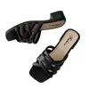 Sandalias de Moda de Comercio Exterior con Punta Abierta para Mujer con Correas Cruzadas para Usar Afuera Chanclas Planas Casuales Listas para Usar Playa Transfronterizo