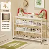 Estante para zapatos plegable, sin instalación, transfronterizo, multicapa, para uso doméstico, adecuado para entradas, zapatero simple, pequeño estante de almacenamiento