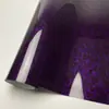 Película de mudança de cor para carro de fibra de carbono forjada a laser PET quente transfronteiriça, decoração interna e externa, adesivos de corpo de carro flor de carbono preto brilhante, flor de puxar