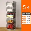 Cesta de verduras estante de cocina contra la pared piso multicapa verdura y fruta encimera rincón almacenamiento suministros carrito para el hogar