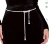 Cadena de cintura de perlas de moda coreana para mujer, fina cadena decorativa para vestido de verano, cinturón versátil con accesorios para la cintura de suéter y falda