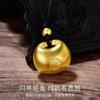 Pingente Cadeado de Segurança Homem Gordo Dourado Conta da Fortuna Barra de Ouro Ouro Puro 999 Cadeado de Ouro para Bebê Colar de Jade Moeda de Ouro