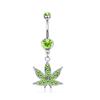 Anel de Umbigo Europeu e Americano Transfronteiriço Novo Atacado Zircônia Nicho Piercing Artificial Pingente de Borboleta com Gotejamento de Óleo para Umbigo