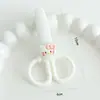 Tesoura Doméstica Gatinho Fofo Tesoura de Plástico com Lâmina Cartoon para Estudante Tesoura Mini para Cortar Papel DIY Handmade para Jardim de Infância