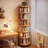 Estantería Giratoria de 360 Grados para Uso Doméstico, Estante Móvil para Almacenamiento de Libros Estudiantiles, Estante de Almacenamiento para Alquiler, Librero Sencillo para Niños