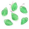 Plástico Acrílico DIY Verde Transparente Folha Pequena Acessórios de Joalheria Joias Feitas à Mão Brincos Pingente W297