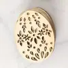 Huevos de Madera de Pascua con Cuerda Decoraciones para Fiestas Infantiles Manualidades DIY Piezas de Madera de Conejo Decoración para el Hogar