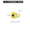 Cuentas ajustables de posicionamiento chapadas en oro y plata XD, accesorios de anillo de silicona de plata S925, collares y pulseras telescópicos para bricolaje, venta al por mayor