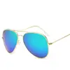 Gafas de sol polarizadas con película de color reflectante de moda, gafas de sol retro coloridas 3025, gafas de sol para hombre 3026