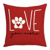 Funda de almohada Serie Carta de Amor Día de San Valentín Amazon Escandinavo Felpa Corta Cojín Decorativo para Sofá Sala de Estar
