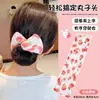Ferramenta Mágica para Pessoas Preguiçosas: Presilha Torcida para Cabelo Infantil, Grampo de Cabelo Desenho Animado de Frutas Estilo Coreano, Acessório de Cabelo Seguro e Não Prejudica os Fios