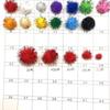 Venta al por mayor transfronteriza DIY pompón pequeño de poliéster pompón de hilo dorado con purpurina pompón de bola de felpa de colores accesorios de pompón pompón de alta elasticidad