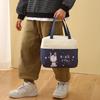 Bolsa para lonchera, estilo japonés, para el trabajo, gruesa, de gran capacidad, con aislamiento de papel de aluminio, sencilla, para arroz