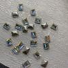 Nova Arte de Unhas Super Brilhante Retangular Fundo Pontiagudo Irregular Diamante Cubo de Gelo Diamante Brilhante Decoração de Unhas Joia Pilha Diamante K9 Decoração de Diamante