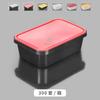 Lonchera desechable de plástico engrosado esmerilado caja antirrobo rectangular para llevar embalaje caja a prueba de fugas imprimible caja para comida rápida