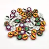 Rodajas de Arcilla Suave 10mm Serie de Halloween Cuentas Sueltas Perforadas Pulsera DIY Collar Accesorios para Joyería Listos para la Venta