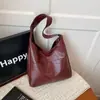 Bolso de Mano de Moda Casual para Mujer 2025 Invierno Nuevo de Moda Bolso de Hombro Simple Bolso de Hombro Simple Casual para el Trabajo