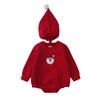 Ropa de otoño e invierno para bebé, estilo navideño, mono de bebé, traje de escalada grueso de terciopelo cálido