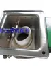 Alimentador por Succión de 300G Tolva de Alimentación con Salida Inclinada Pegamento de Sellado Salida Inclinada Material de Silicona y Aluminio Puerto de Descarga Deflector Hueco Sello