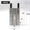 Pinça Pneumática de Cilindro de Dedo HFY6/HFR/HFZ10/MHZ2-16D/20/25/32/40D Mandíbula Plana