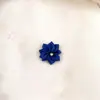 Flor de Nueve Puntas de 3 cm con Pedrería, Exquisito Accesorio para el Cabello Estilo Coreano, Decoración para Sombrero, Accesorios de Manualidades, Juguete, Zapato y Decoración de Sombrero