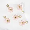 Acero Inoxidable Flor de Cristal Margarita Cristal Cuentas Colgante DIY Aretes Collar Pulsera Accesorios de Joyería