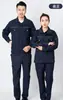 Traje de Ropa de Trabajo de Manga Larga para Primavera y Otoño Traje de Ropa de Trabajo de Protección Laboral Chaqueta con Banda Reflectante 100% Algodón Traje de Ropa de Trabajo de Protección Laboral