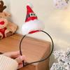 Diadema de Sombrero de Papá Noel Pasador para el Cabello para Mujer Lindo Accesorios para el Cabello de Disfraz Infantil Pasador de Sombrero de Navidad Pasador de Estrella Decoración