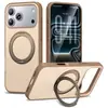 Nuevo modelo apto para funda de teléfono Apple 18 Pro Max con soporte magnético giratorio, funda protectora mate para iPhone 18 al por mayor