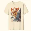 Camiseta Estilo Japonês Estampa de Couve-flor Ramen Estilo Gótico Europeu e Americano Top Unissex Camiseta Europa América África