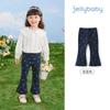 Calças para Meninas Infantis Outono Novo Estilo Calças Longas para Bebê para Uso ao Ar Livre Roupa de Inverno Calças Flare com Estampa Completa para Crianças Pequenas Leggings para Meninas