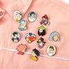 Broche de dibujos animados transfronterizo Insignia de animación periférica japonesa metal fábrica al por mayor ropa aleación Hayao Miyazaki