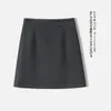 Falda Caqui para Figuras Petite, Versátil Falda Corta de Cintura Alta Adelgazante en Línea A, Nueva Colección Otoño/Invierno 2026