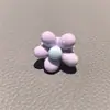 Nueva Tela Cuadros Flor Shoelace Hebilla DIY Flor Decorativa para Zapato Accesorio de Zapato Lazo de Perla de Alta Gama Colgante