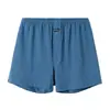 Calça de Casa Solta para Homens, Cintura Alta Confortável de Algodão Puro Roupa de Dormir, Boxer Fino