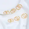 Banda de Acero de Titanio que no se decolora Bucle para Colgante Cierre de Resorte de Acero Pendientes sin Colgante Aros para Orejas Pendientes de Perla Hechos a Mano DIY Accesorios